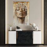 Portrait 159 Canvas Art 60 x 40 cm / Black