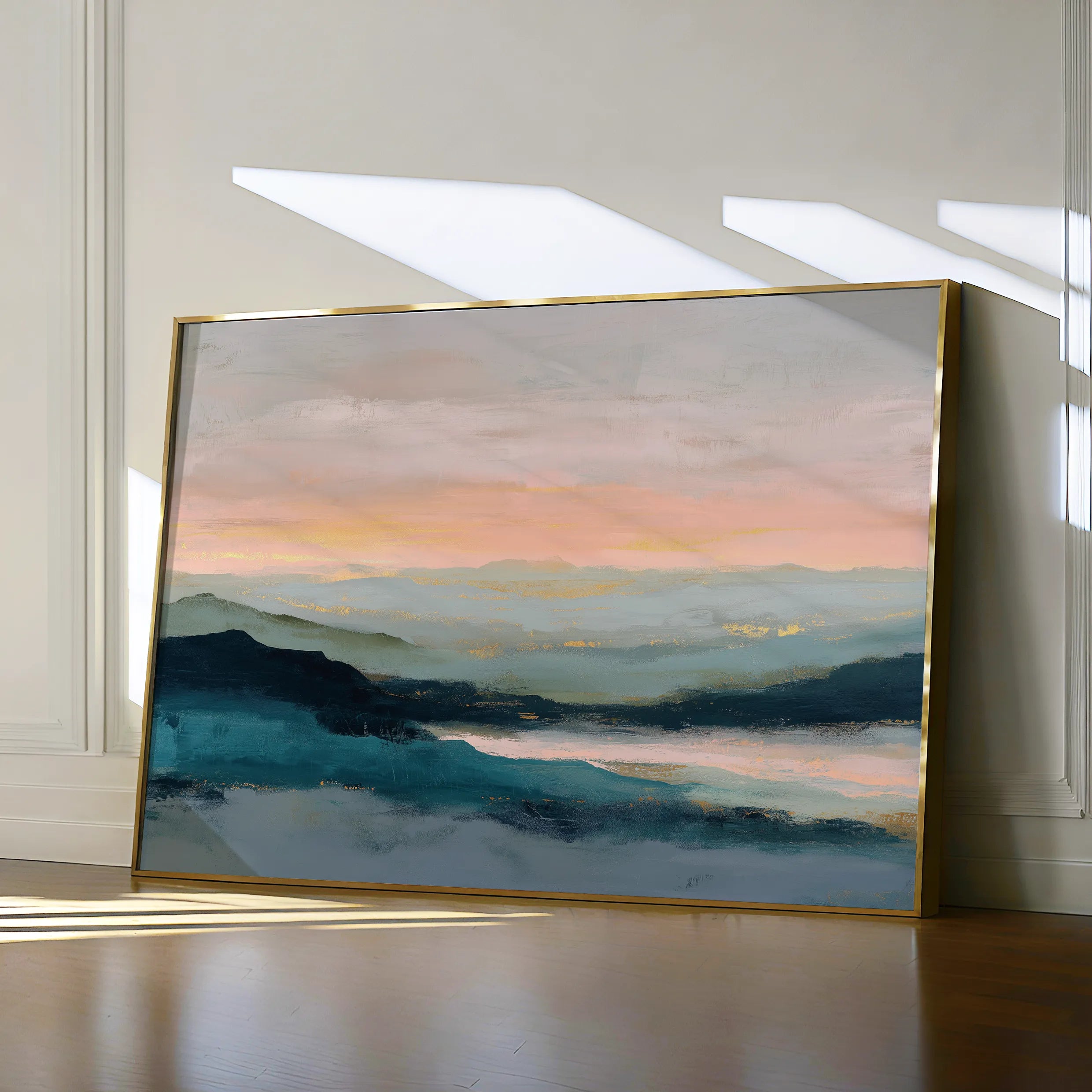 Abstract 1590 Canvas Art 18" x 24" / 45 x 60 cm / Black