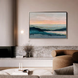 Abstract 1590 Canvas Art 18" x 24" / 45 x 60 cm / Black