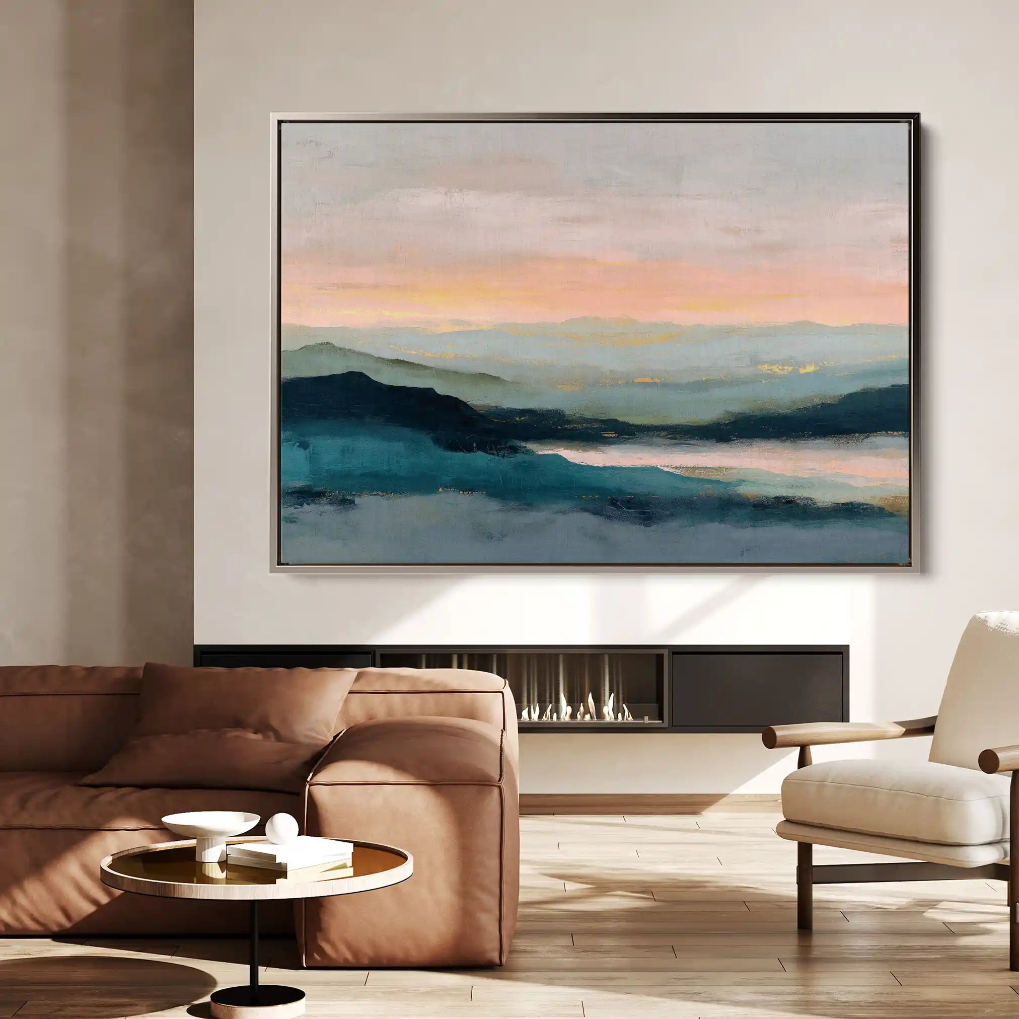 Abstract 1590 Canvas Art 60 x 40 cm / Black