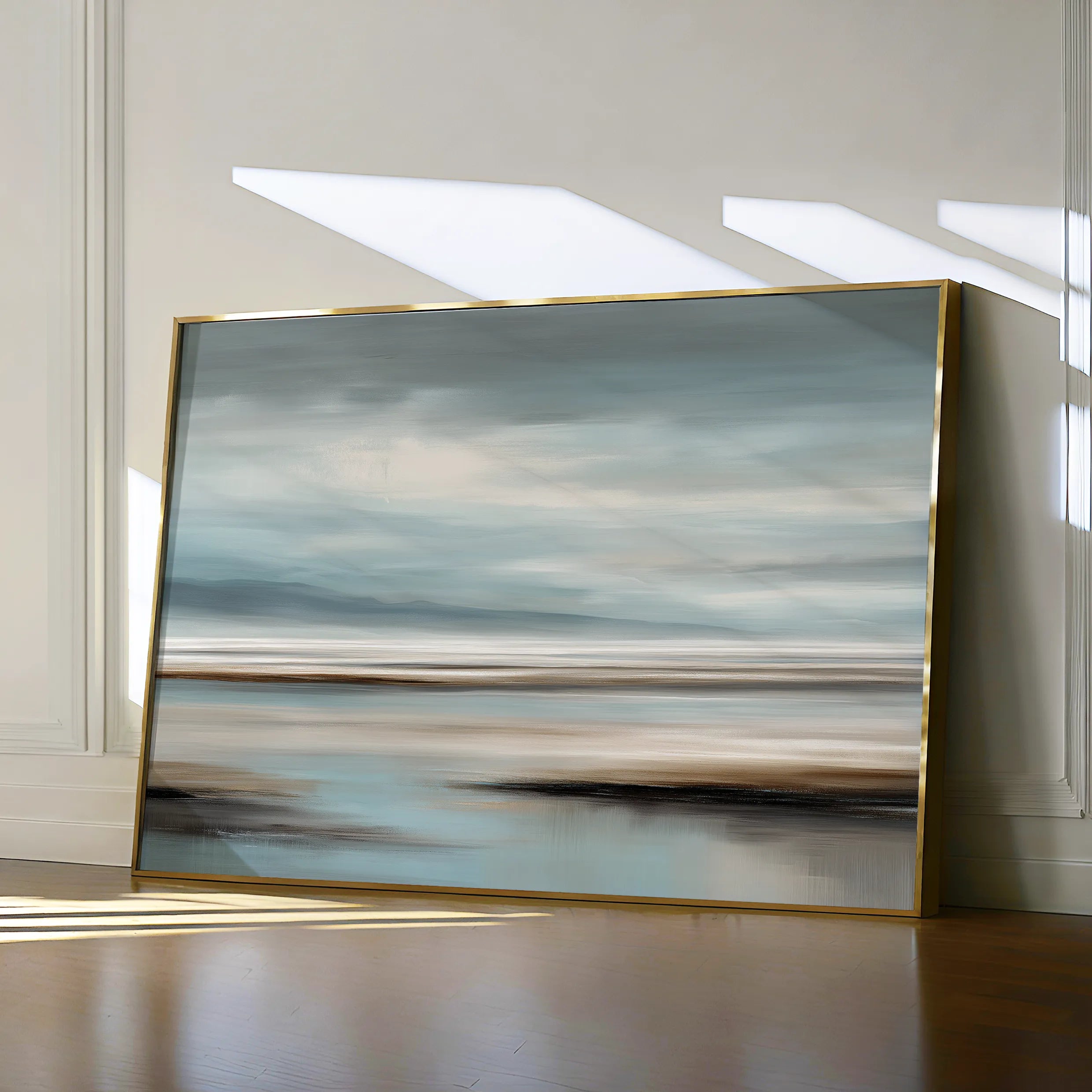 Abstract 1591 Canvas Art 18" x 24" / 45 x 60 cm / Black