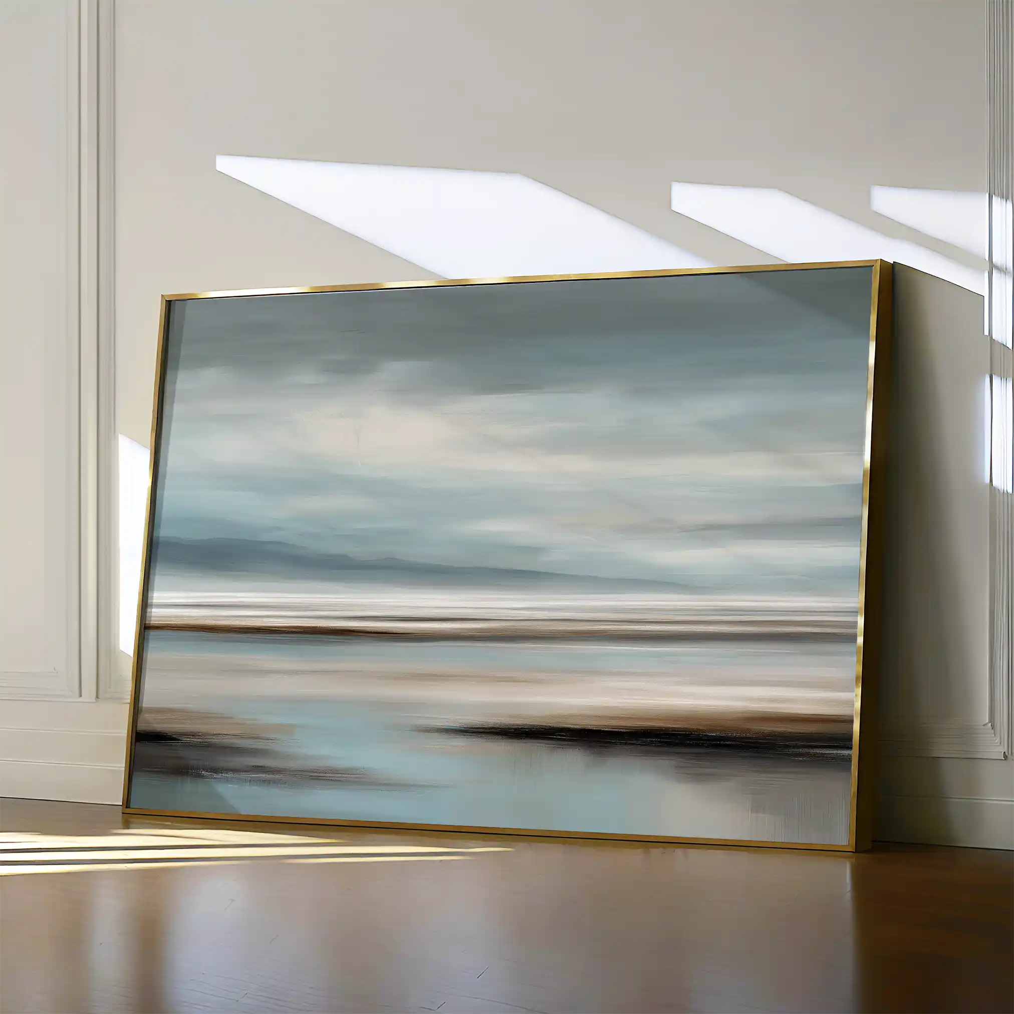 Abstract 1591 Canvas Art 60 x 40 cm / Black