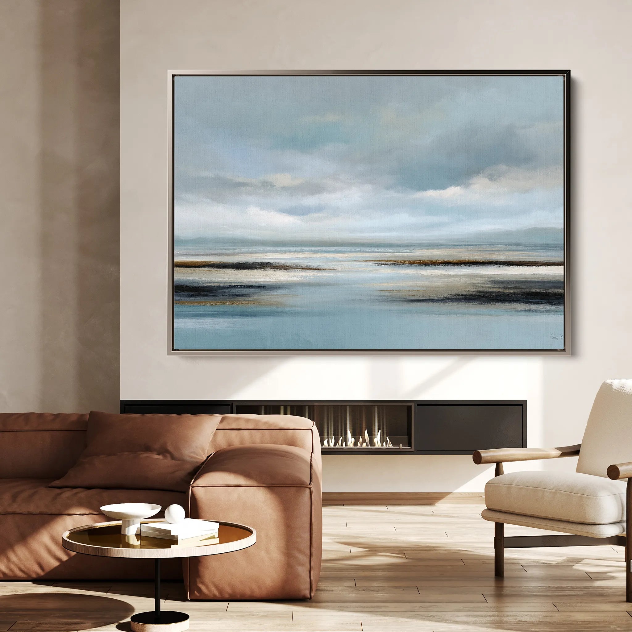 Abstract 1592 Canvas Art 18" x 24" / 45 x 60 cm / Black