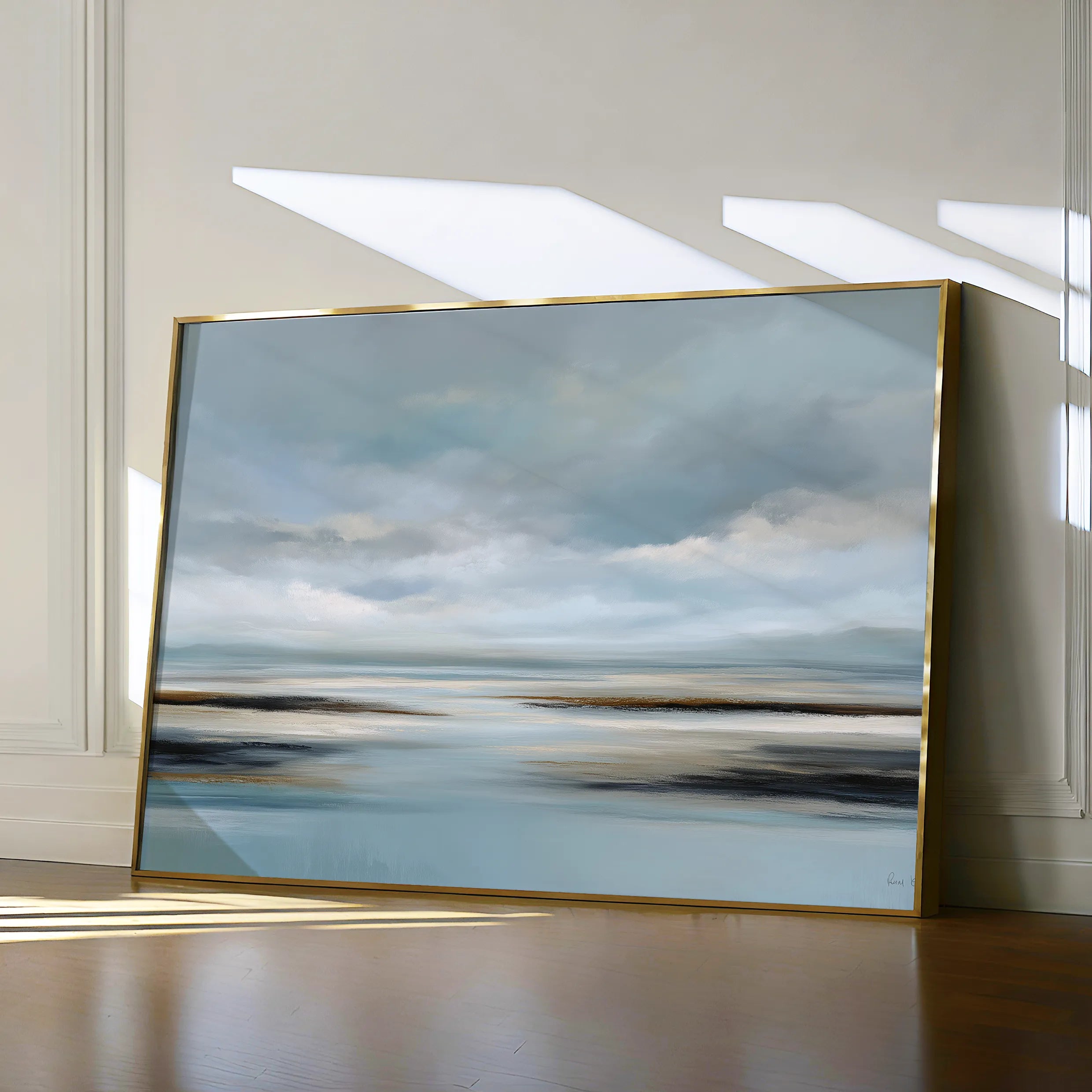 Abstract 1592 Canvas Art 18" x 24" / 45 x 60 cm / Black