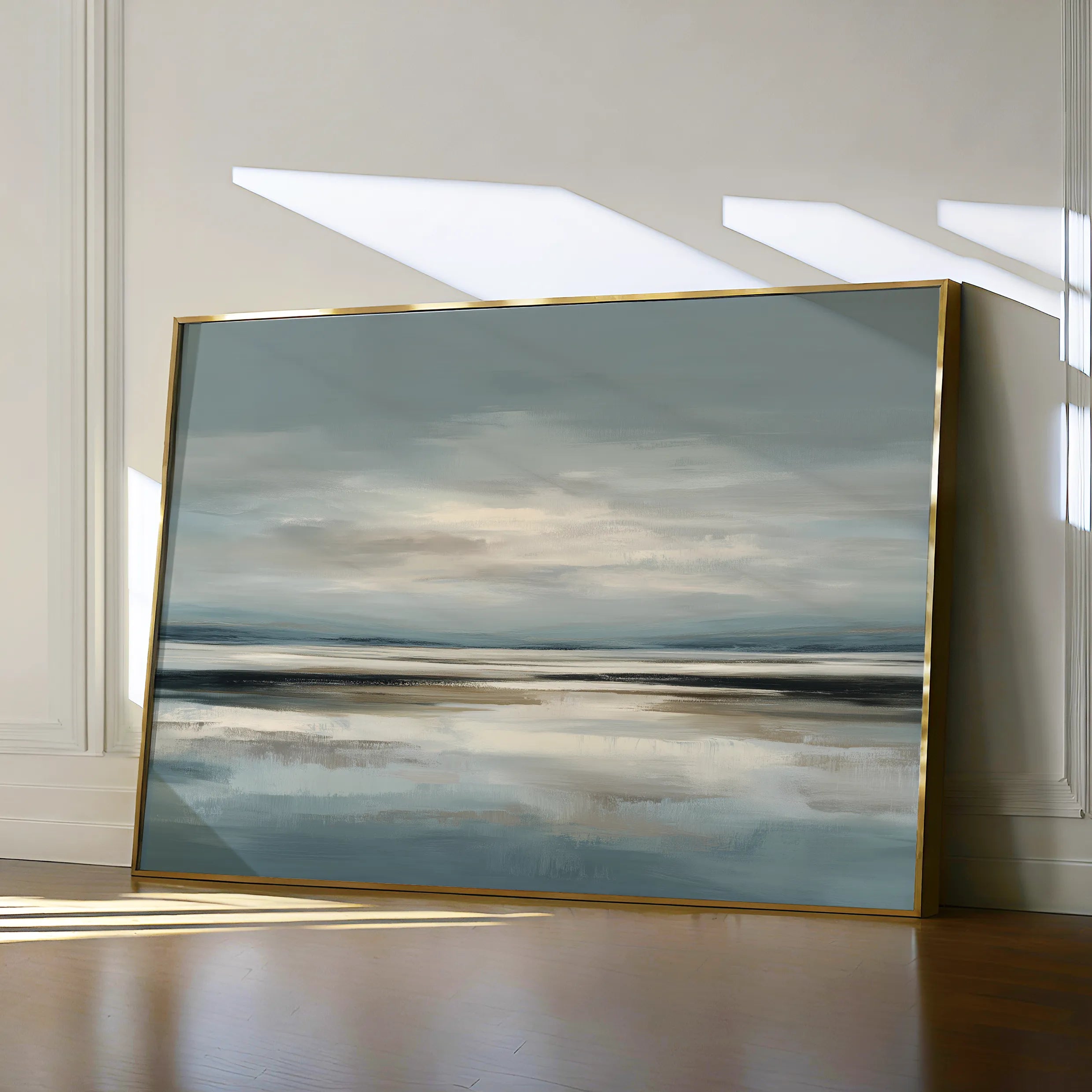 Abstract 1593 Canvas Art 18" x 24" / 45 x 60 cm / Black