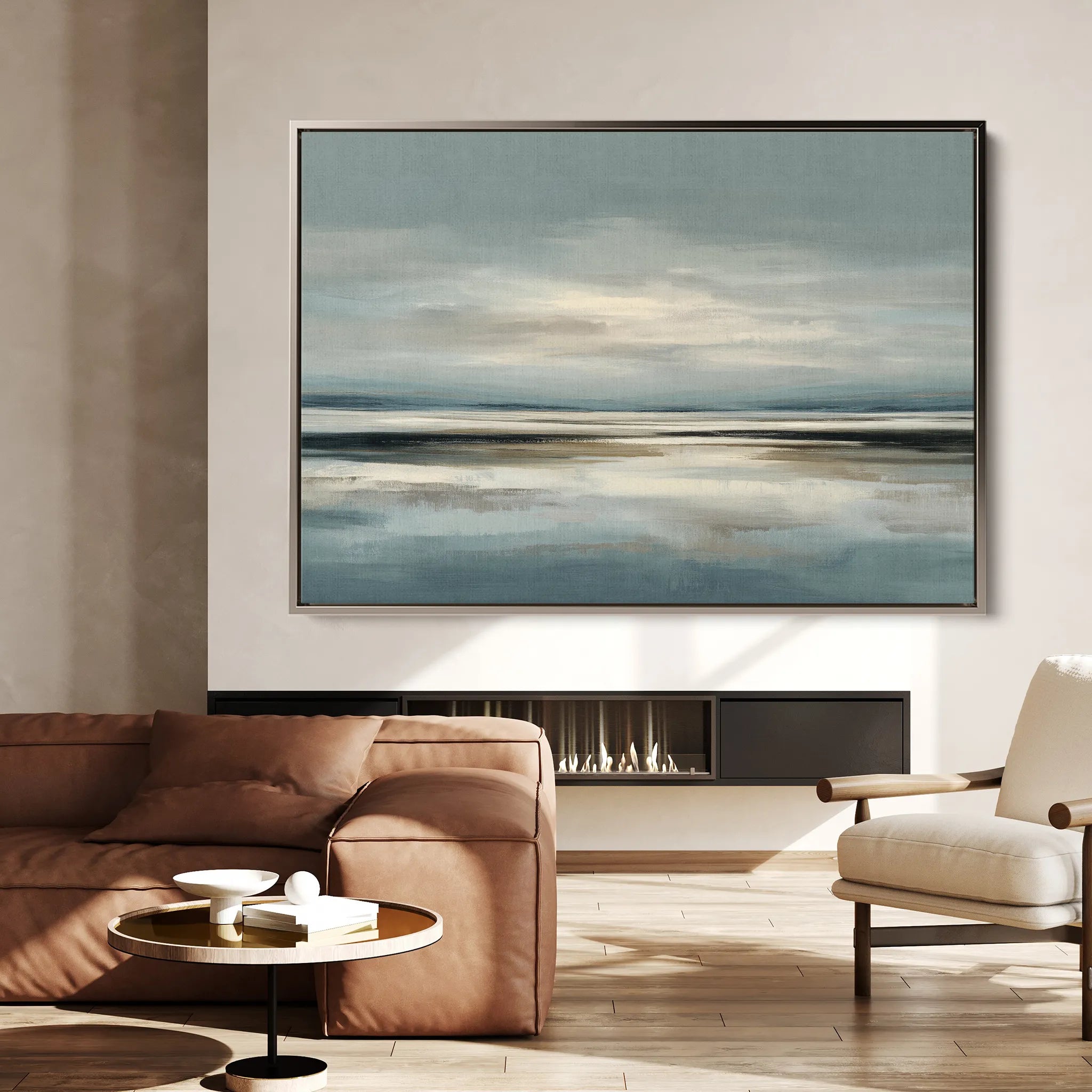 Abstract 1593 Canvas Art 18" x 24" / 45 x 60 cm / Black