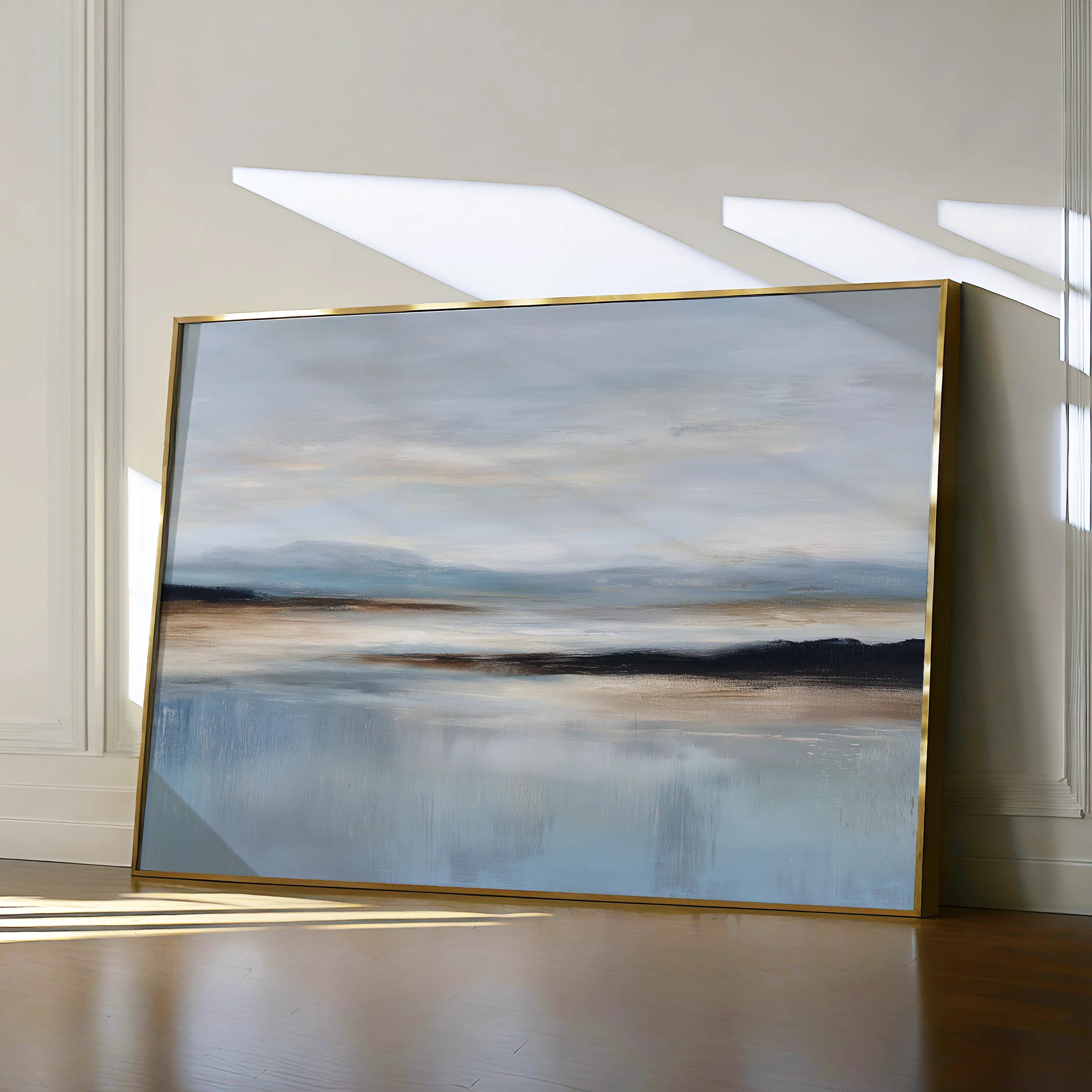 Abstract 1594 Canvas Art 18" x 24" / 45 x 60 cm / Black