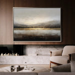 Abstract 1596 Canvas Art 18" x 24" / 45 x 60 cm / Black