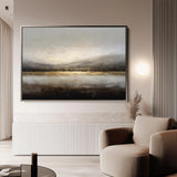 Abstract 1596 Canvas Art 18" x 24" / 45 x 60 cm / Black