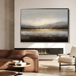 Abstract 1596 Canvas Art 60 x 40 cm / Black