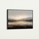 Abstract 1596 Canvas Art 60 x 40 cm / Black