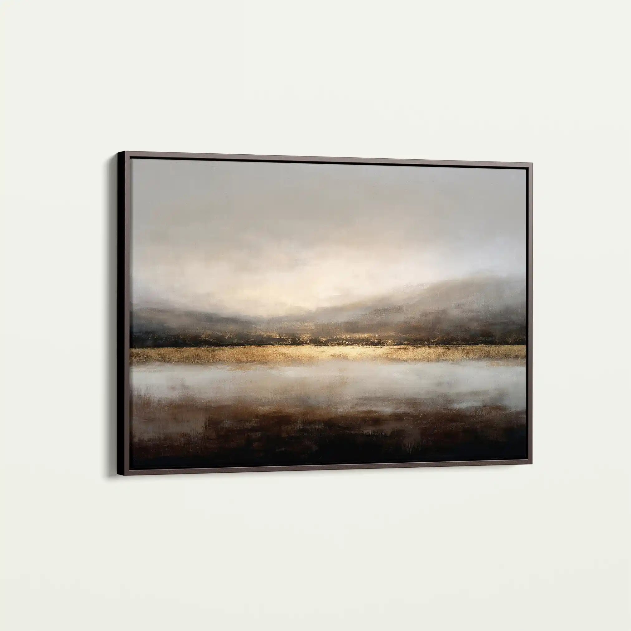 Abstract 1596 Canvas Art 60 x 40 cm / Black