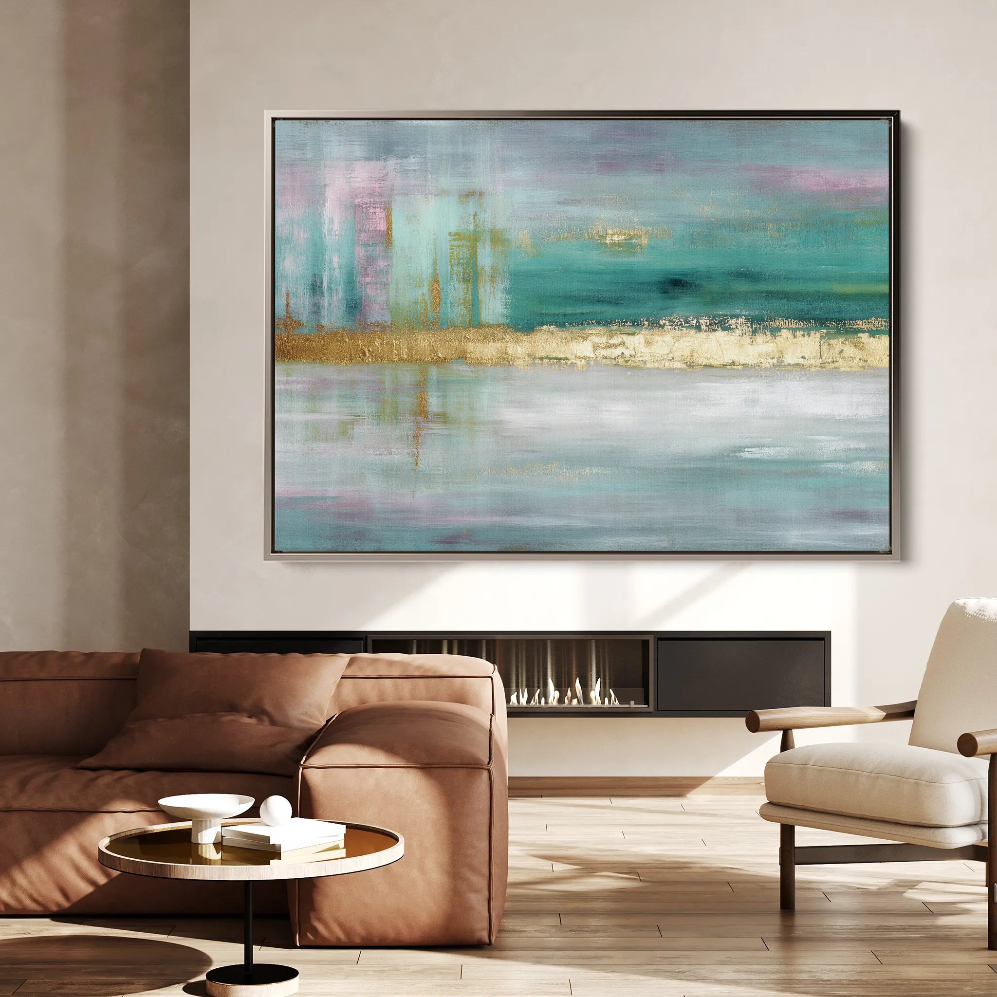 Abstract 1598 Canvas Art 18" x 24" / 45 x 60 cm / Black