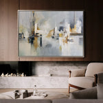 Abstract 1599 Canvas Art 18" x 24" / 45 x 60 cm / Black