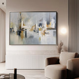Abstract 1599 Canvas Art 18" x 24" / 45 x 60 cm / Black