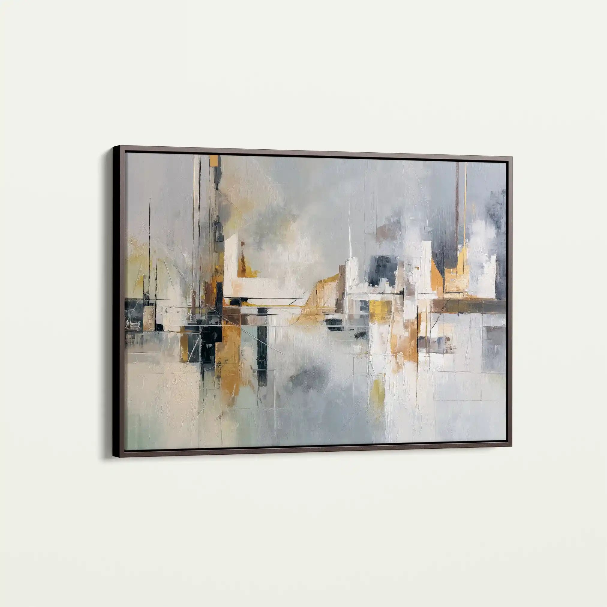 Abstract 1599 Canvas Art 60 x 40 cm / Black
