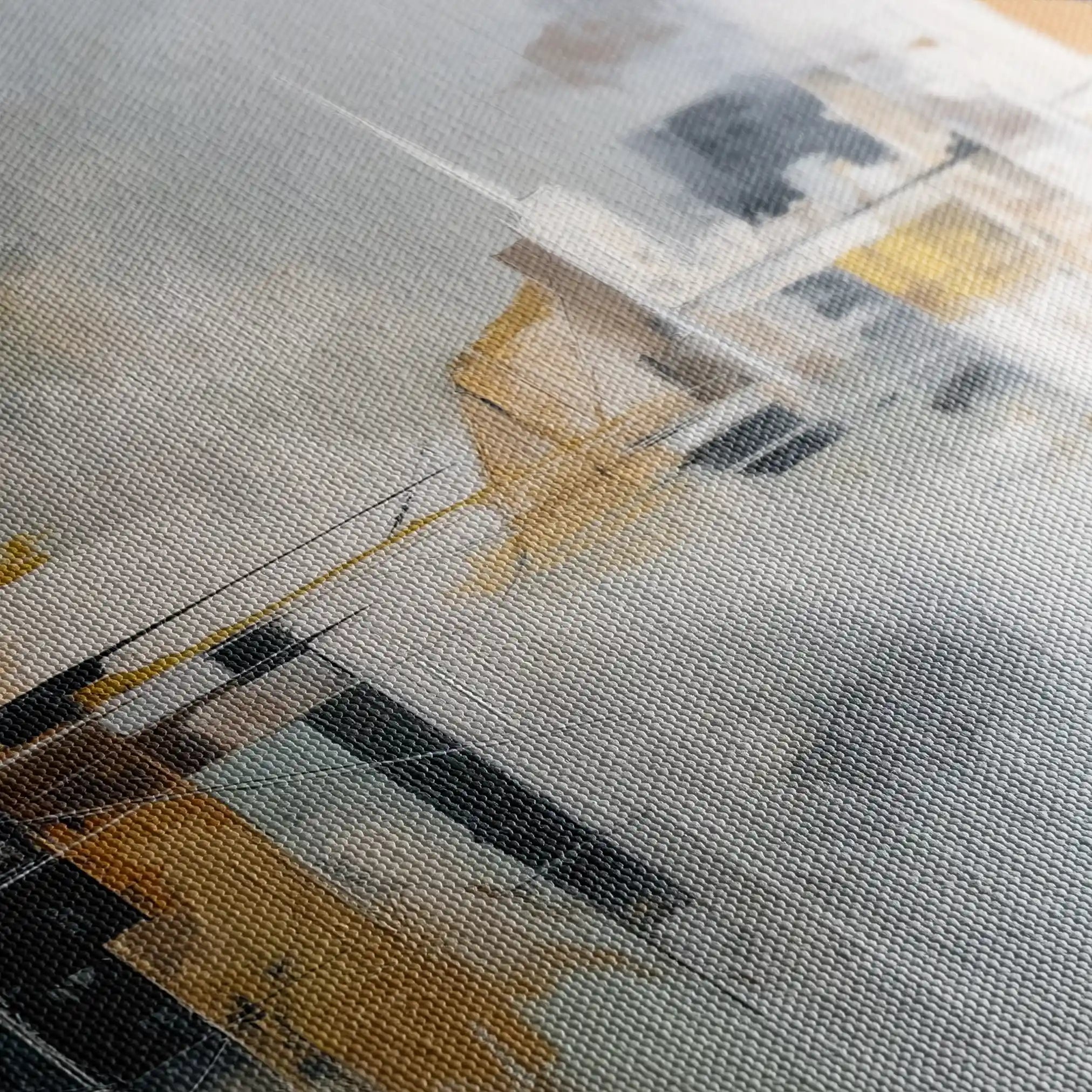 Abstract 1599 Canvas Art 60 x 40 cm / Black