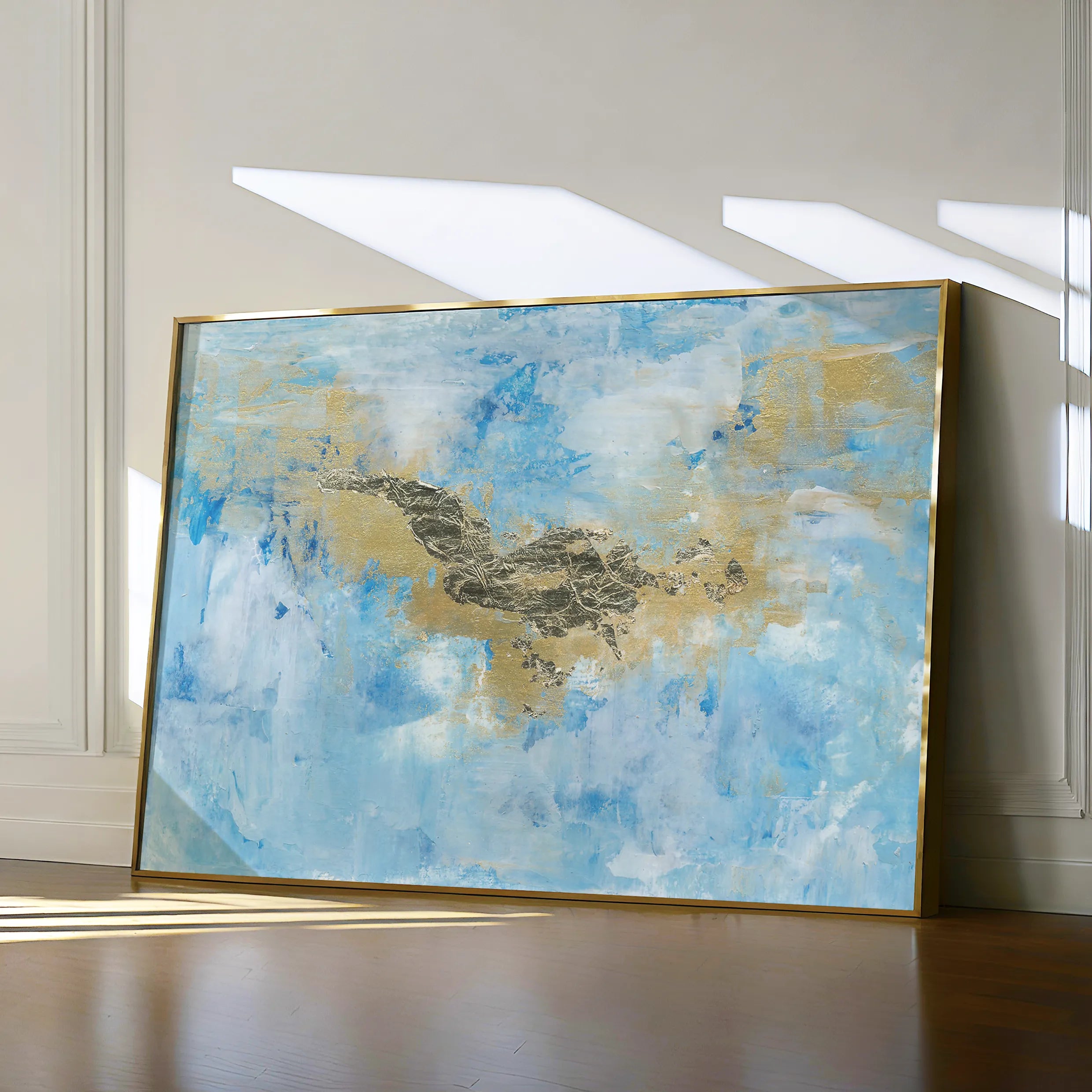 Abstract 160 Canvas Art 18" x 24" / 45 x 60 cm / Black