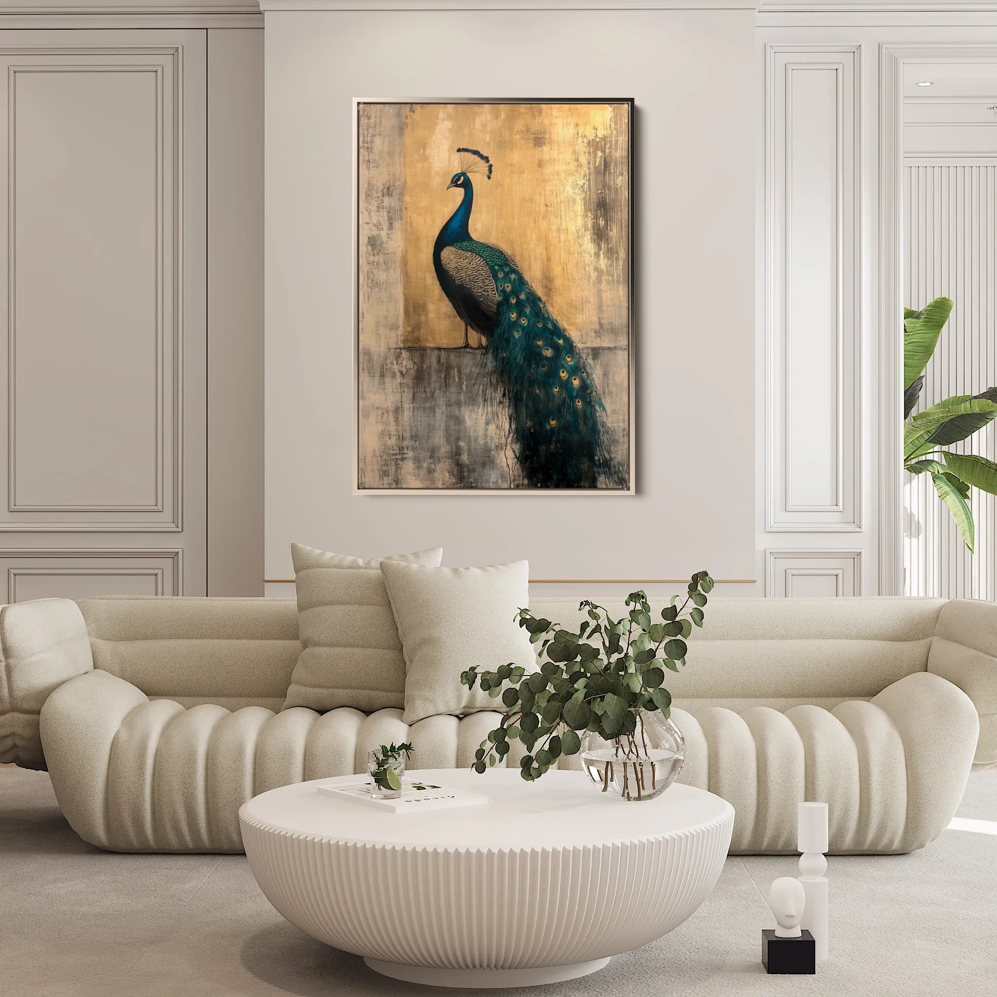 Animals 160 Canvas Art 18" x 24" / 45 x 60 cm / Black