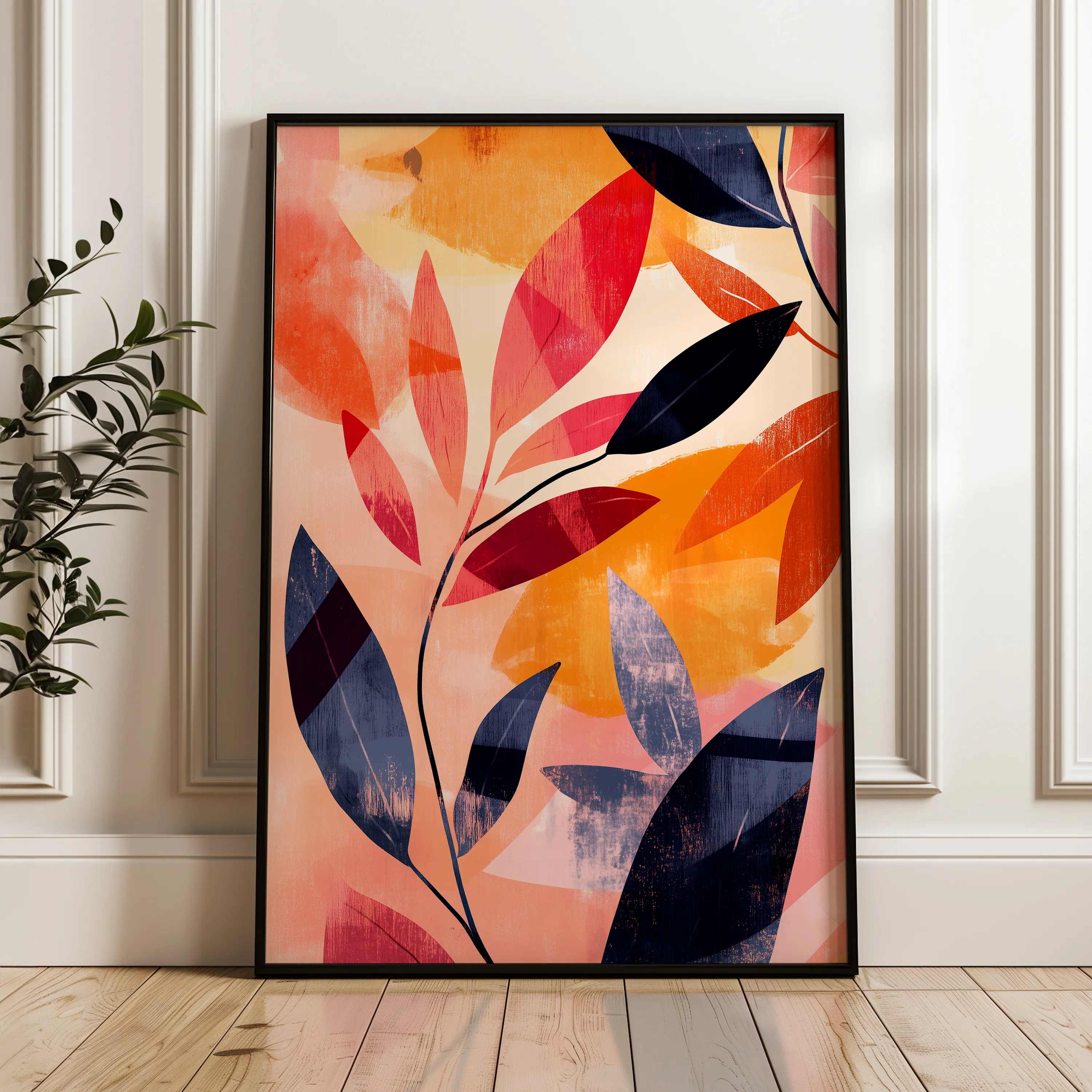 Boho 160 Canvas Art 18" x 24" / 45 x 60 cm / Black