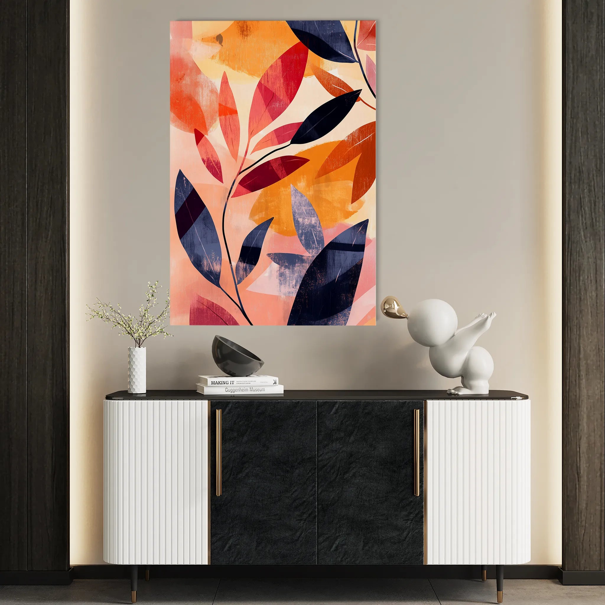Boho 160 Canvas Art 18" x 24" / 45 x 60 cm / Black