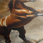 Horses 160 Canvas Art 18" x 24" / 45 x 60 cm / Black
