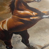 Horses 160 Canvas Art 18" x 24" / 45 x 60 cm / Black