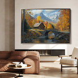 Landscape 160 Canvas Art 18" x 24" / 45 x 60 cm / Black