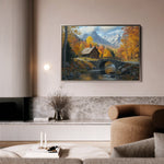 Landscape 160 Canvas Art 18" x 24" / 45 x 60 cm / Black