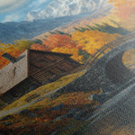 Landscape 160 Canvas Art 18" x 24" / 45 x 60 cm / Black
