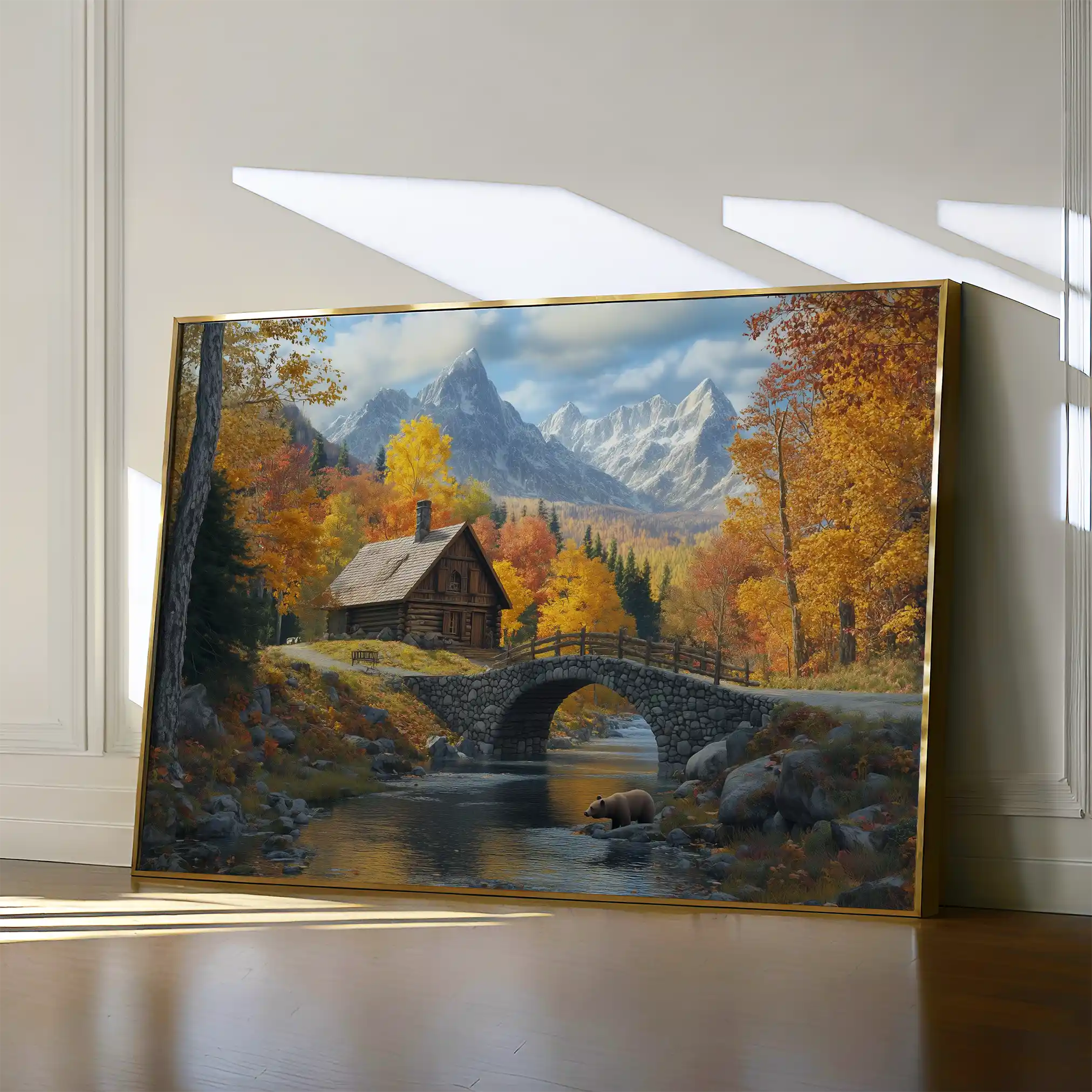 Landscape 160 Canvas Art 60 x 40 cm / Black