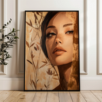 Portrait 160 Canvas Art 18" x 24" / 45 x 60 cm / Black