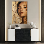 Portrait 160 Canvas Art 18" x 24" / 45 x 60 cm / Black