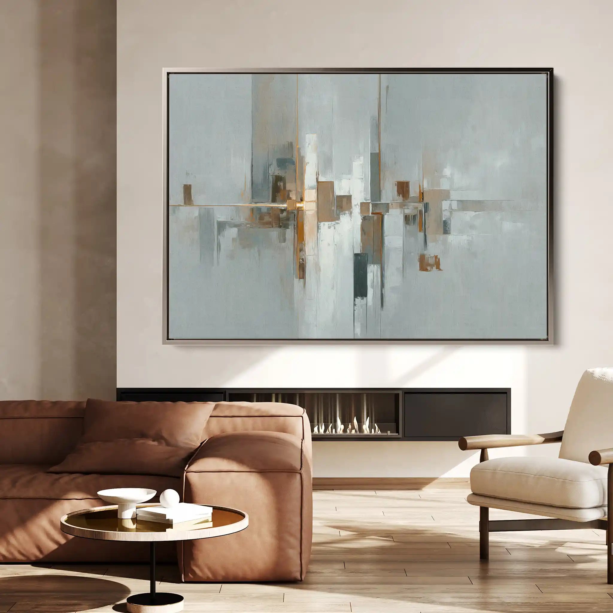 Abstract 1600 Canvas Art 18" x 24" / 45 x 60 cm / Black