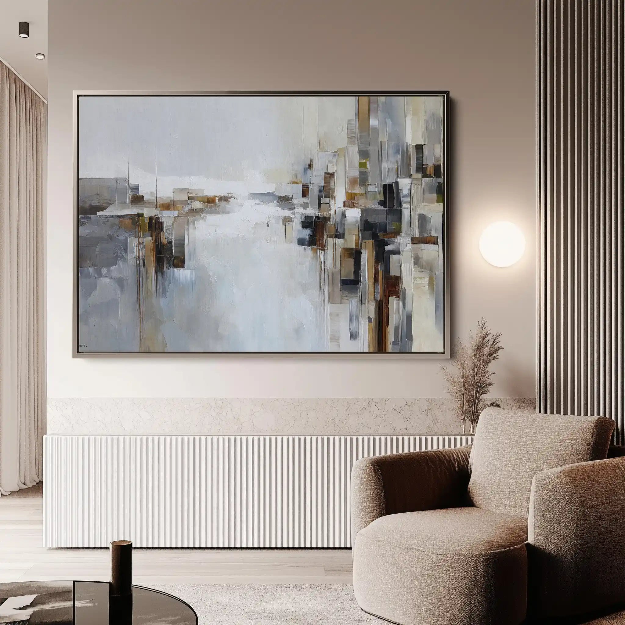 Abstract 1601 Canvas Art 18" x 24" / 45 x 60 cm / Black