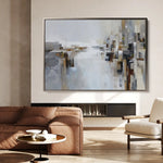 Abstract 1601 Canvas Art 18" x 24" / 45 x 60 cm / Black