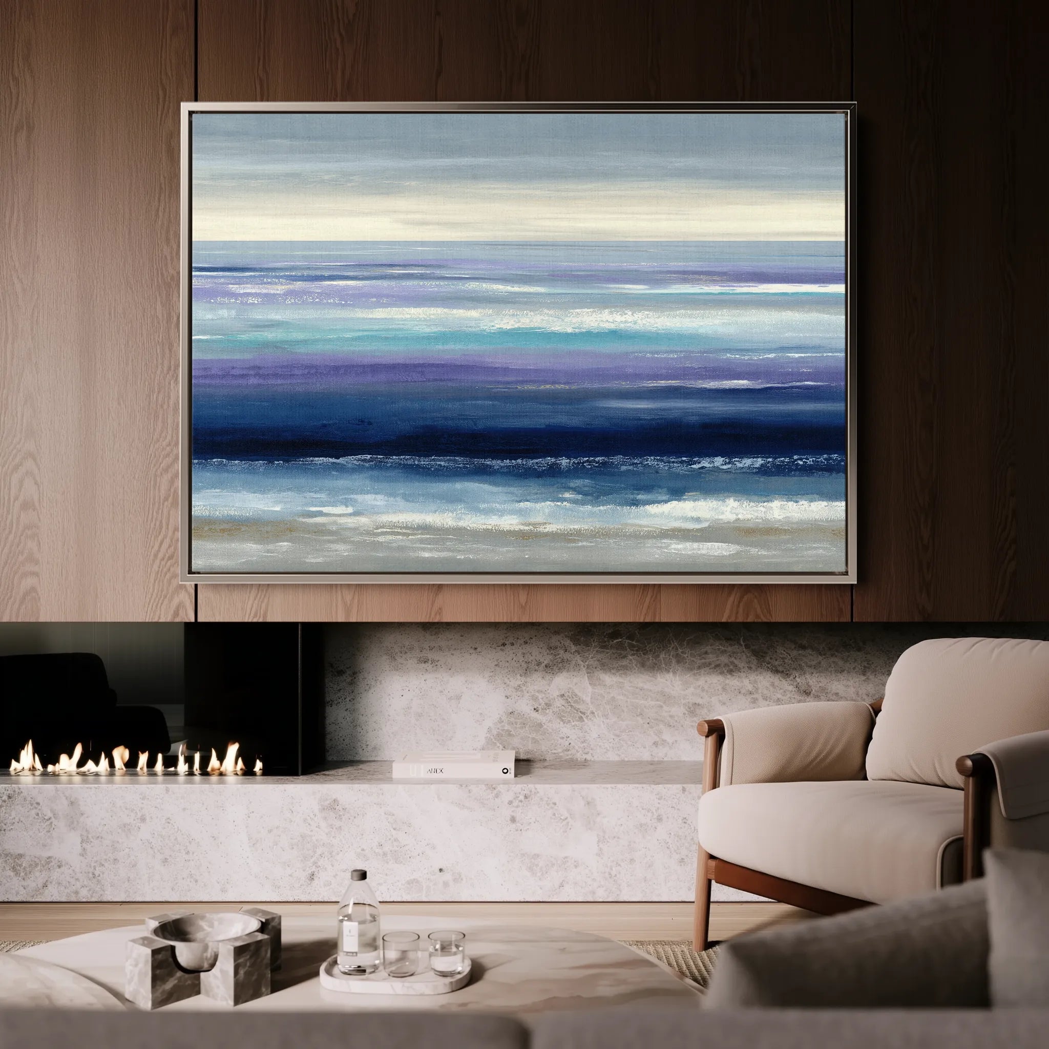 Abstract 1602 Canvas Art 18" x 24" / 45 x 60 cm / Black