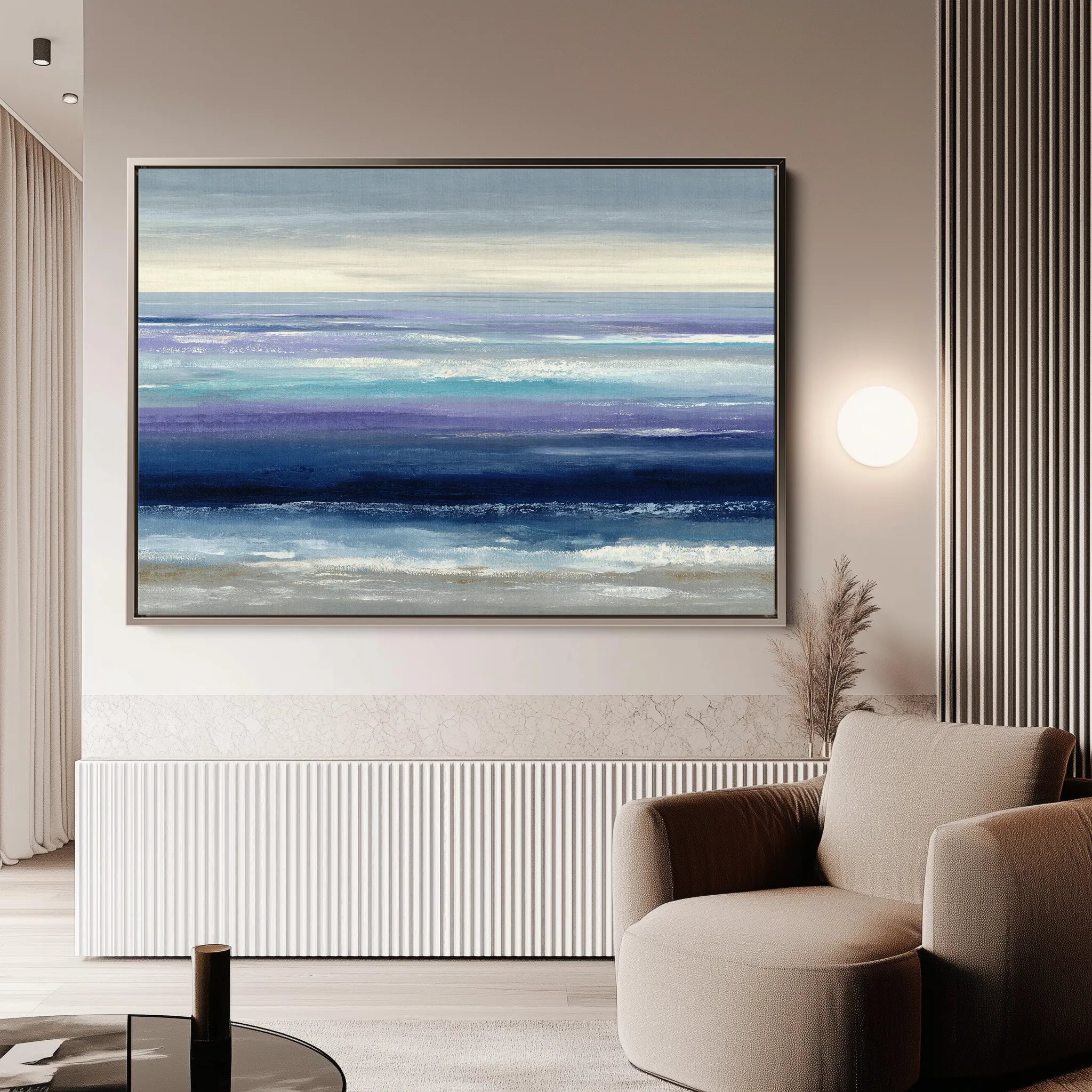 Abstract 1602 Canvas Art 18" x 24" / 45 x 60 cm / Black