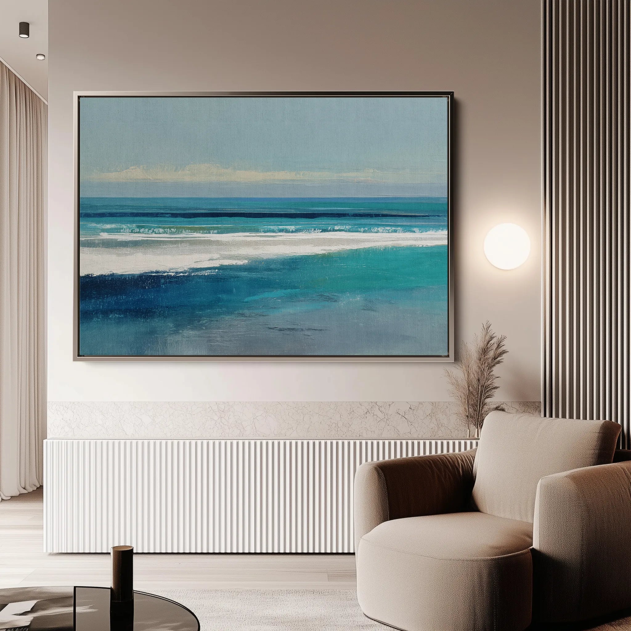 Abstract 1604 Canvas Art 18" x 24" / 45 x 60 cm / Black