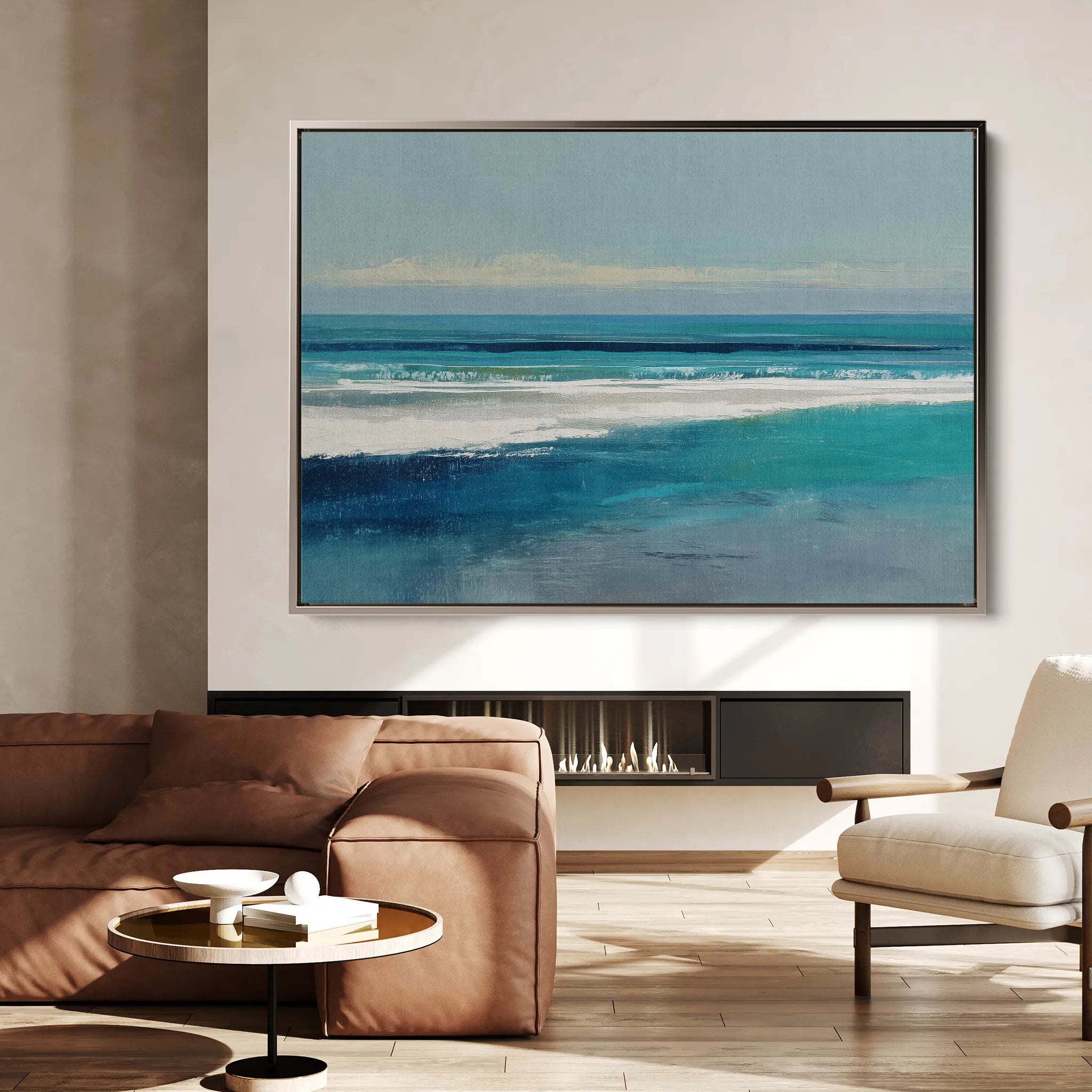 Abstract 1604 Canvas Art 18" x 24" / 45 x 60 cm / Black