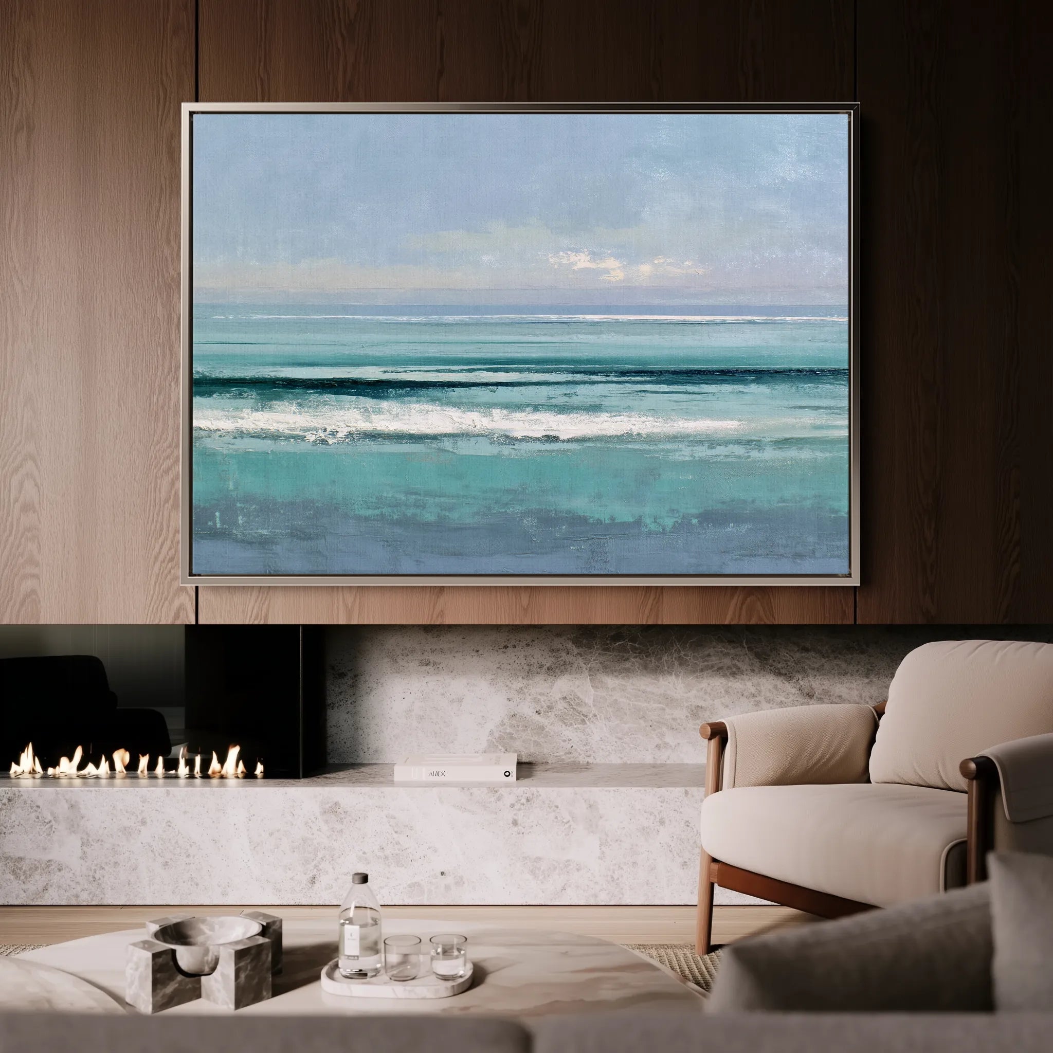 Abstract 1605 Canvas Art 18" x 24" / 45 x 60 cm / Black