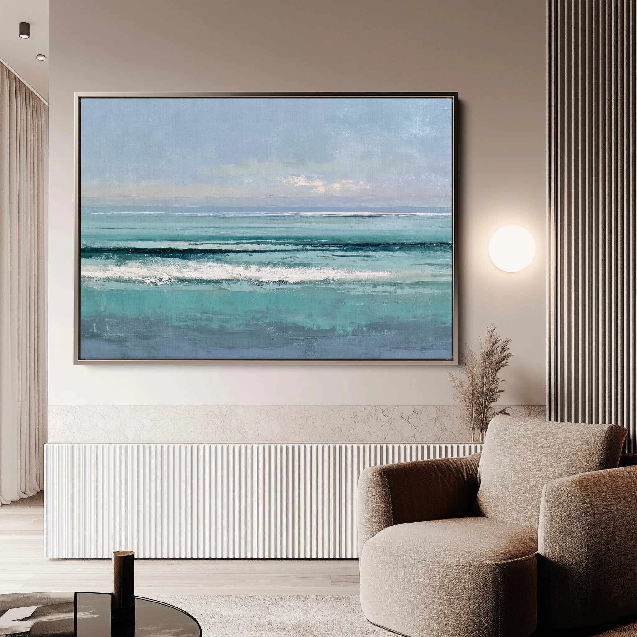 Abstract 1605 Canvas Art 18" x 24" / 45 x 60 cm / Black