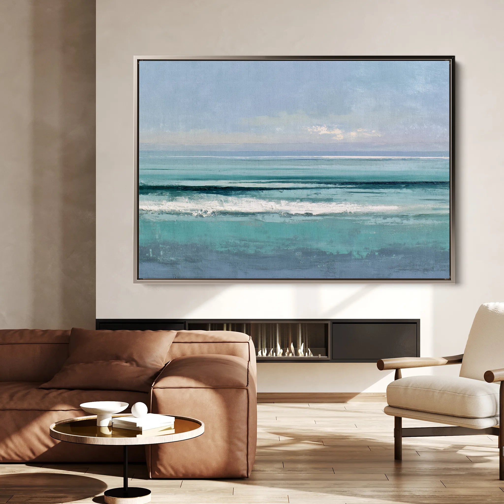 Abstract 1605 Canvas Art 18" x 24" / 45 x 60 cm / Black