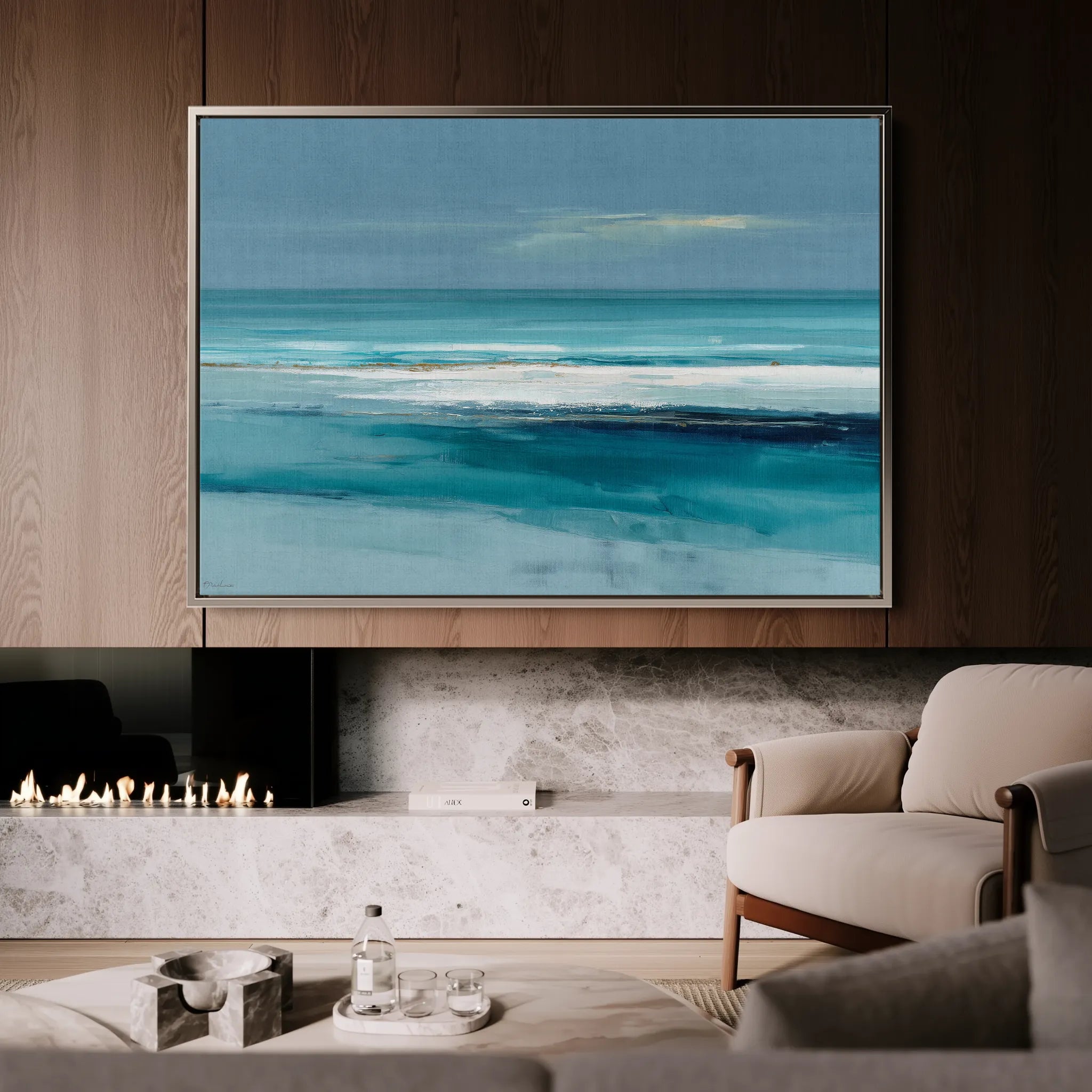 Abstract 1606 Canvas Art 18" x 24" / 45 x 60 cm / Black
