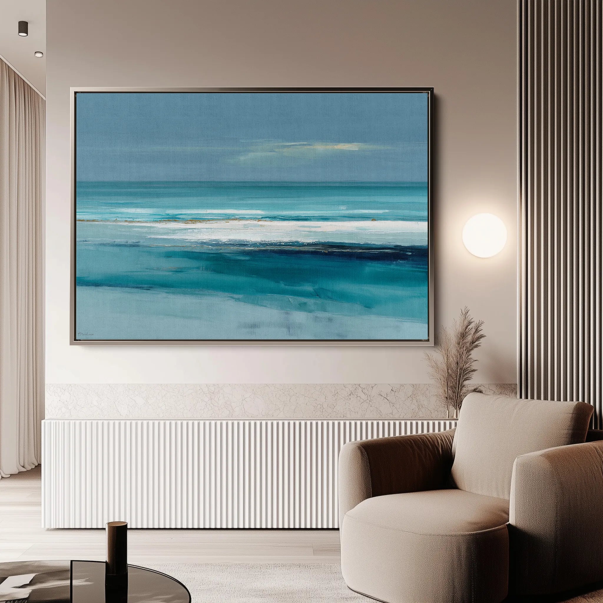 Abstract 1606 Canvas Art 18" x 24" / 45 x 60 cm / Black