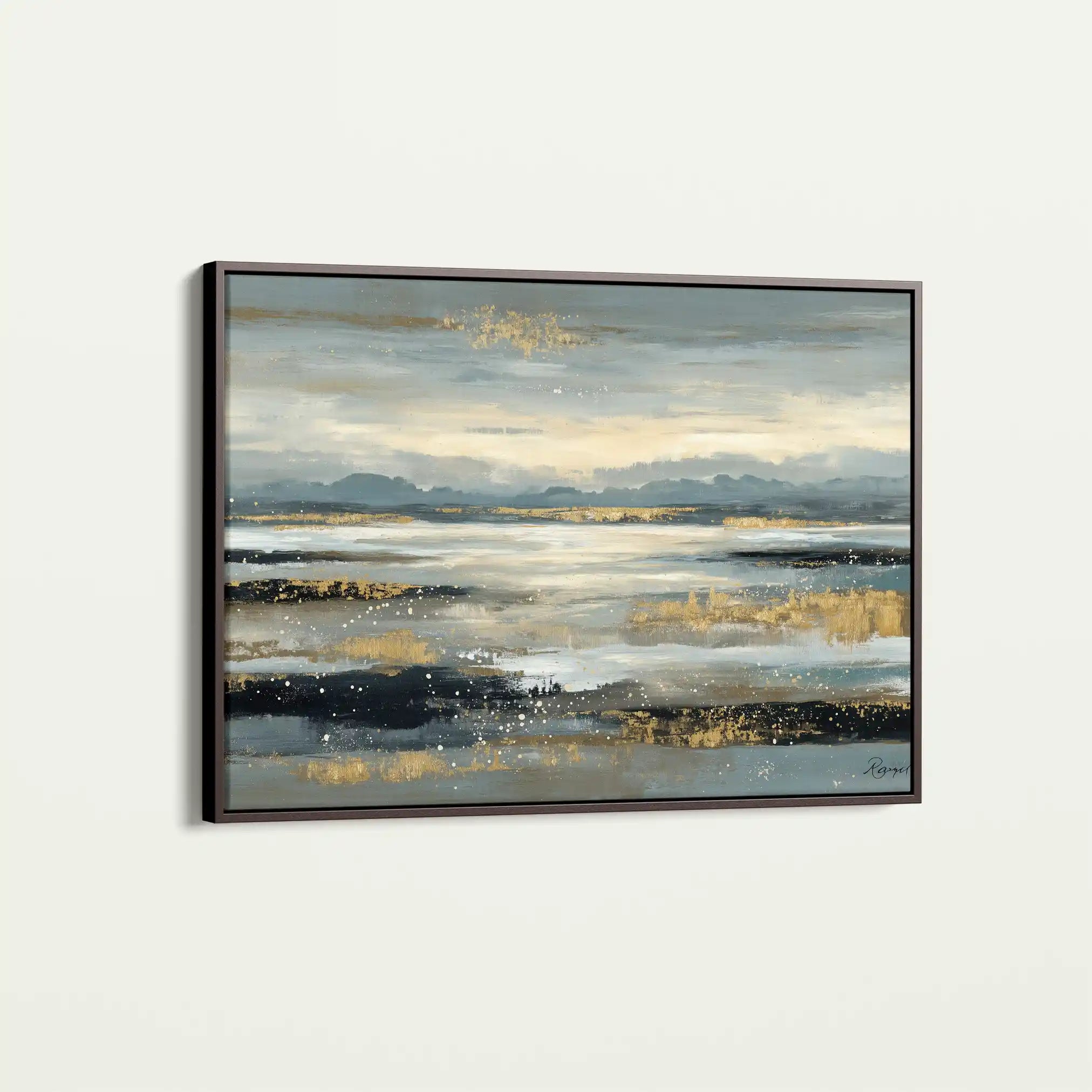 Abstract 1607 Canvas Art 60 x 40 cm / Black