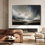Abstract 1608 Canvas Art 18" x 24" / 45 x 60 cm / Black