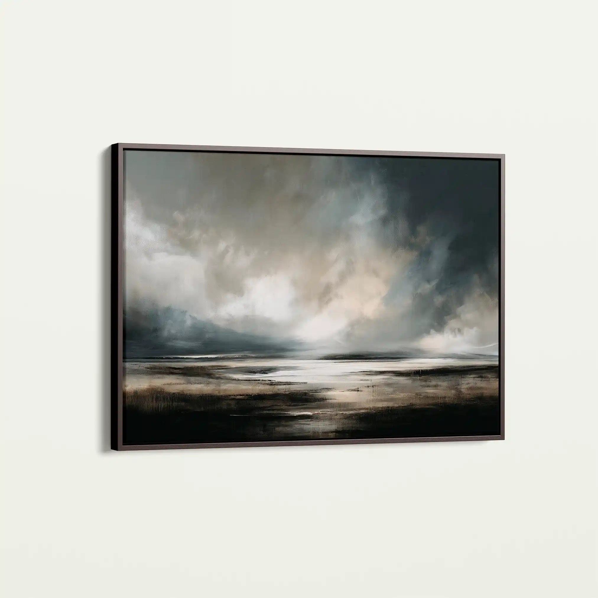 Abstract 1608 Canvas Art 60 x 40 cm / Black