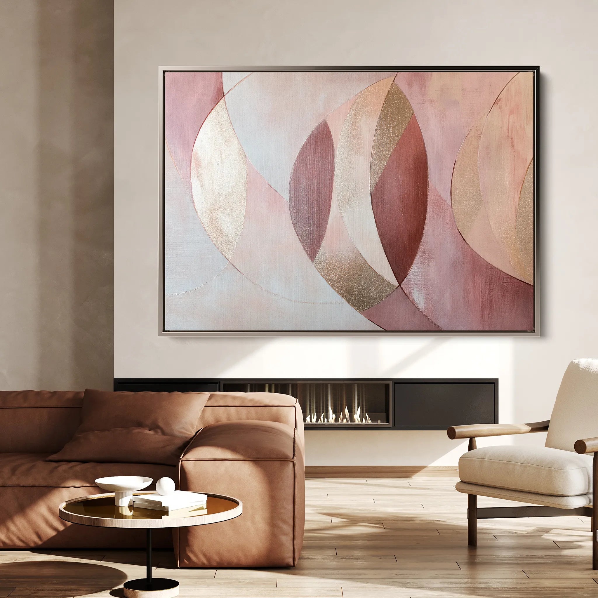 Boho 161 Canvas Art 18" x 24" / 45 x 60 cm / Black