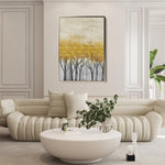 Floral 161 Canvas Art 18" x 24" / 45 x 60 cm / Black